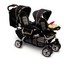 Stroller: Kolcraft Jeep Wagoneer Tandem Twin Seat Standard Stroller Standard, Double / Twin Seats, 3-Point Harness, Re...