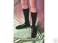 BLACK Latex Rubber Socks, Size EXTRA LARGE