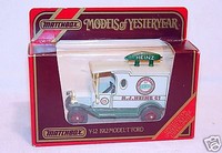 Matchbox 1:43 Models of Yesteryear FORD Model T HEINZ Limited Edition Y-12 MB`86