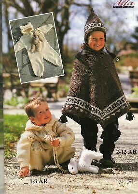 SANDNES KNITTING PATTERN PONCHO SHAWL LEG WARMERS  