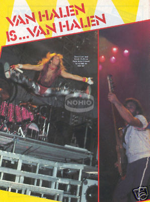 DAVID LEE ROTH PINUP magazine PINUP 70s 80s Van Halen  