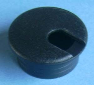 Desk Cord Cable Wire Grommet Black 1 1/2 #1037  