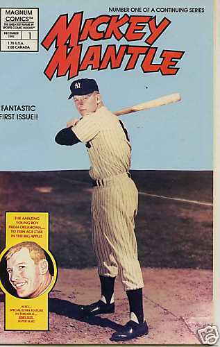 1991 MICKEY MANTLE MAGNUM COMICS ISSUE #1  