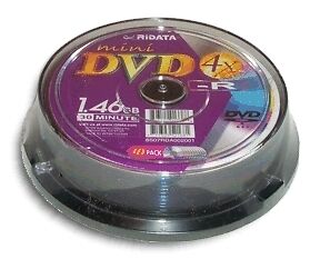 10 Pak =RIDATA= Mini DVD R fits HITACHI/PANASONIC/SONY  