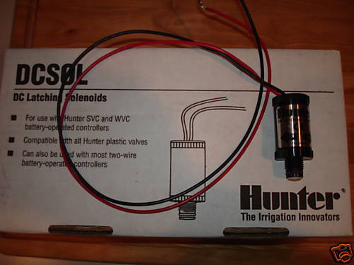 9V HUNTER VALVE DC LATCHING SOLENOID 458200  