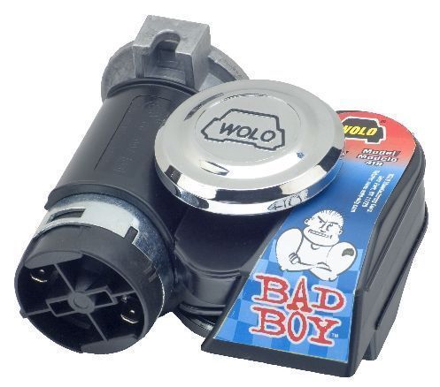 WOLO BAD BOY DUAL TONE AIR HORN BLACK MODEL 419  