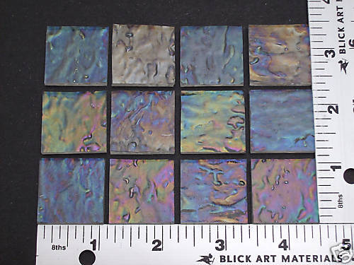 12 GRANITE 1x 1 CLEAR UROBOROS GLASS SQUARES 90 COE  