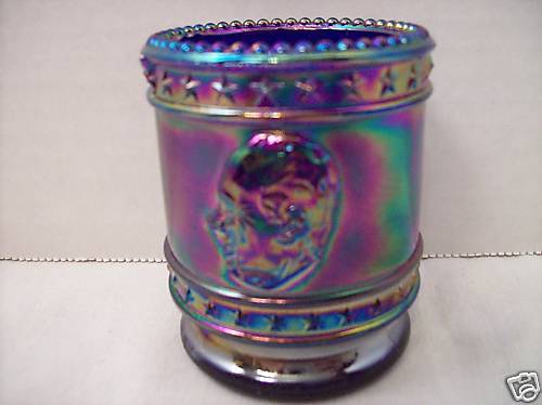 Original Bob St. Claire Carnival Glass Toothpick Holder  