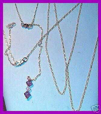 DIVA CRYSTAL 18 kt GOLD gep Thin Facet link Body Chain  