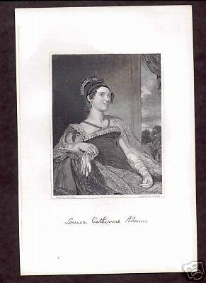 1881 Presidential First Lady Louisa Adams Engraving  