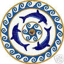 POOL ART CHASING DOLPHIN MOSAIC SMALL SIZE 2 PACK  