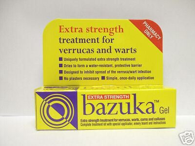 Bazuka Gel 5g Extra Strength For Verrucas Warts Corns