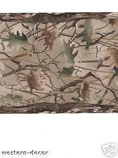 The Great Outdoors Wallpaper Border Camouflage