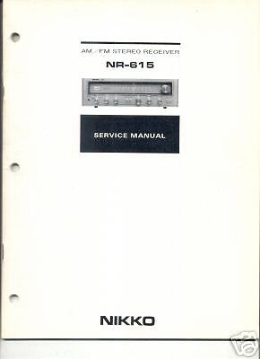 NIKKO NR 615 NR615 SERVICE MANUAL Original Manual  