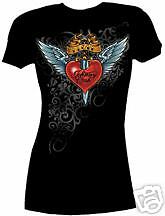 JOHNNY CASH ~ HEART JUNIORS T SHIRT ~ XL 1X  