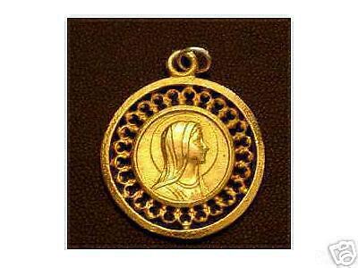 Virgin Mary Gold Plated Pendant Charm Pray Jewelry  
