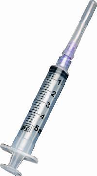 5CC Syringe Plasticator with 22 gauge metal needle  