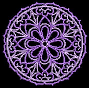 Exotic Lace Doilies Machine Embroidery Designs 4x4 CD  