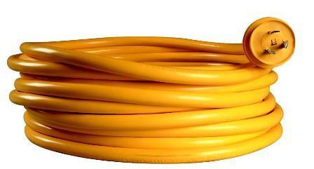 50 YELLOW OR WHITE SHORE POWER CORD ADAPTER 30AMP 125V  