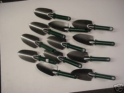 12) 10 GARDEN HAND TROWEL SPADE SHOVEL STEEL BLADE  