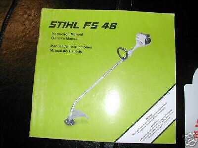 FS 46 Stihl Weedeater Owners Manual FS46  