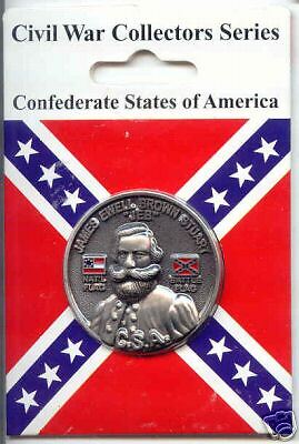 CIVIL WAR COLLECTORS JEB STUART MEDALLION COIN  