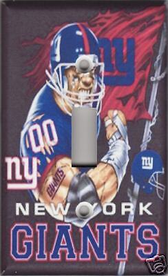 New York Giants Single Light Switch Plate Cover   Black  