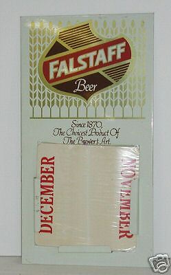 Falstaff Beer perpetual calendar Pearl Brewing Texas  