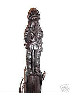 Hand Carved Mountain Man Walking Stick  