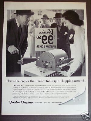 1960 Verifax Copying machine Office copier Vintage ad  