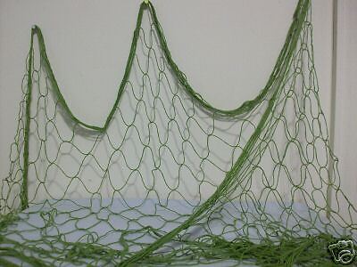 Decorative Green Fish Net 6 x 15   Nautical Netting  