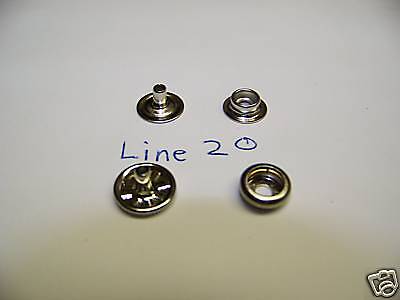 1000 sets Line 20 Four Part Snap Leathercraft Fastener  