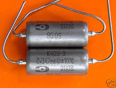 Paar .047 200V PIO RUSSISCHE KONDENSATOREN für Single Coil Tonabnehmer K40Y-9