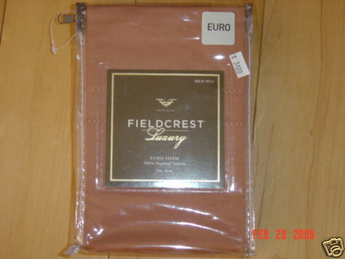 NEW Fieldcrest Luxury Euro Sham   Bronze FREE S/H  