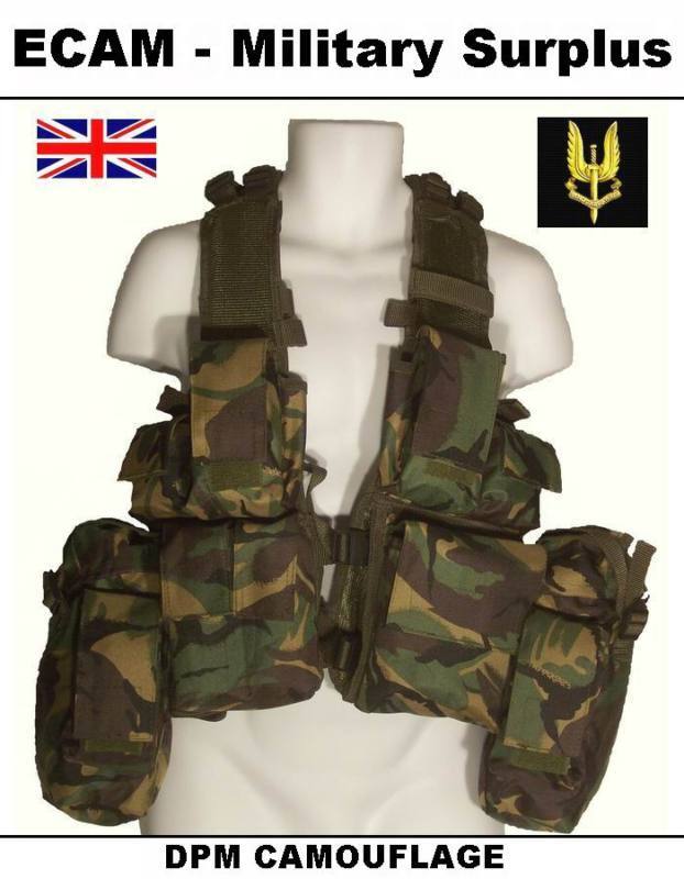 Tactical Combat Vest   DPM   British/UK Army Camouflage  