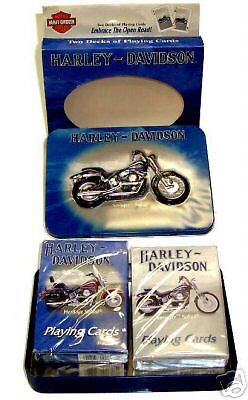 Harley Davidson Collectible Tin & Playing Cards  