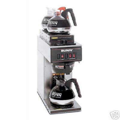 Bunn VP17 3 SS (2 upper) COFFEE BREWER MACHINE MAKER  