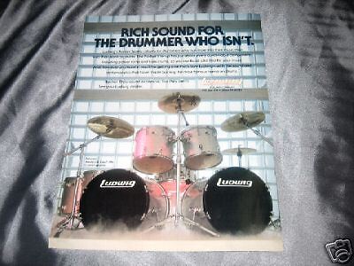 Ludwig Drums   Rocker Series   Rich Sound 1989 Ad  