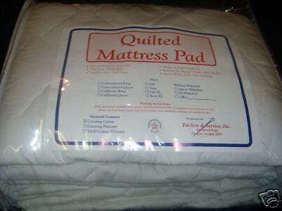   72 x 84 Cotton Mattress Pad for Hardside Waterbed Mattresses  