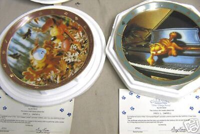 SET OF Danbury Mint Garfield Collector Plates Jim Davis  