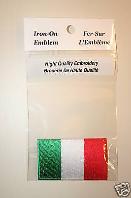 ITALIA  COUNTRY FLAG SMALL BADGE PATCH CREST ITALY NEW