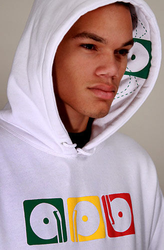 rasta dj sweatshirt sweater hoodie hoody jumper white  