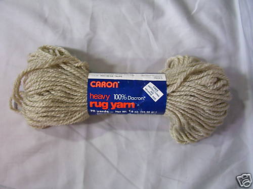 Caron Heavy Rug Yarn Beige Taupe 70 yd Skein(s) Dacron  