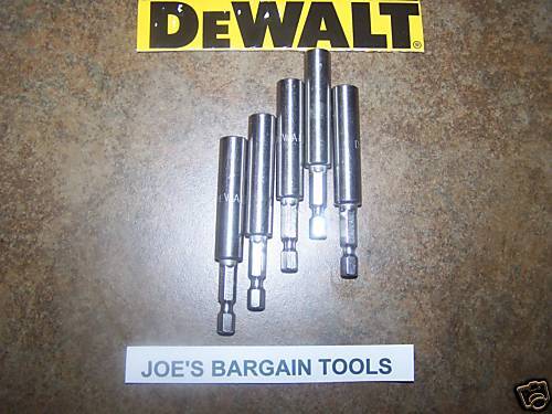 MAGNETIC DRILL BIT HOLDER 3 DEWALT DW2045 SET OF 5  