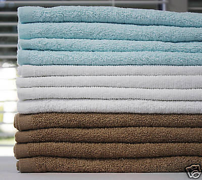 Lot 36 PCS Solid Hand DishTowel WHOLESAL White Aqua Tan  