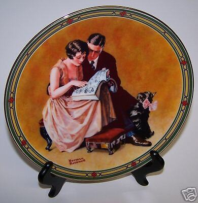 NORMAN ROCKWELL PLATE A COUPLES WEDDING COMMITMENT  
