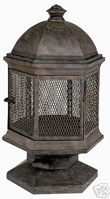 NEW Hyde Park Style OUTDOOR FIREPLACE/CHIMINEA  