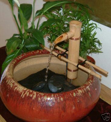 BAMBOO Feng Shui water fountain Outdoor Japanese Garden  