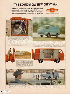 1964 Chevrolet Chevy Van Delivery Truck print ad  