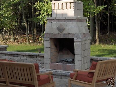 Outdoor Masonry Fireplace  36 Opening  